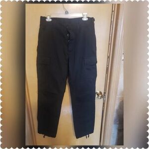 Men's Black adjustable Cargo Pants